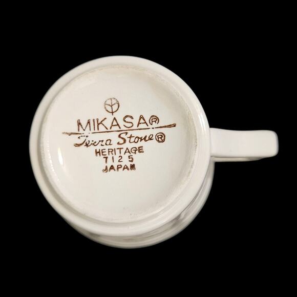 Mikasa Terra Stone Heritage T125 Rooster Coffee Cups Set of 3 Japan Vintage - Picture 4 of 4